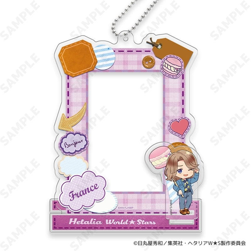 (Goods - Acrylic Stand) Hetalia World★Stars ~ Greetings with Denim Style. ~ Mini Photo Stand Set 6. France