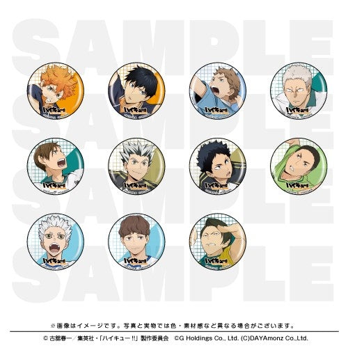 (1BOX=11)(Goods - Badge) Haikyu!! TOUCH THE DREAM Button Badge Collection A (11 Types Total)