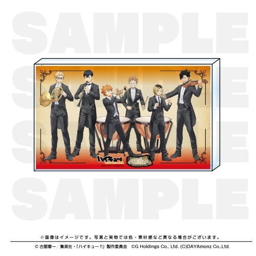 (Goods - Ornament) Haikyu!! TOUCH THE DREAM Acrylic Block "Haidori Orchestra Annual Concert 1st Anniversary"