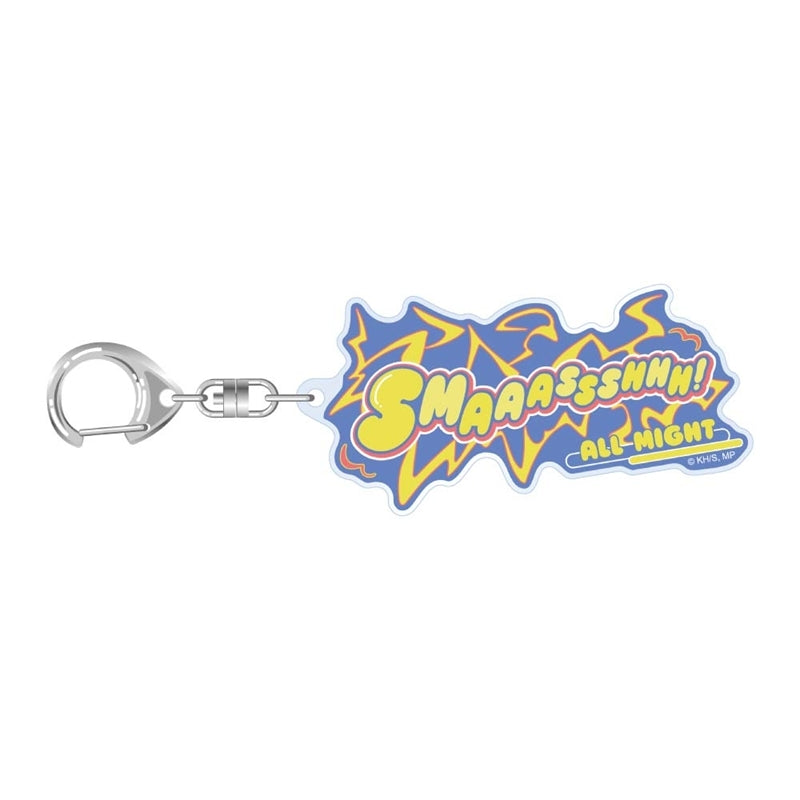(Goods - Keychain) My Hero Academia 10th Anniversary Sound Effects Acrylic Keychain All Might