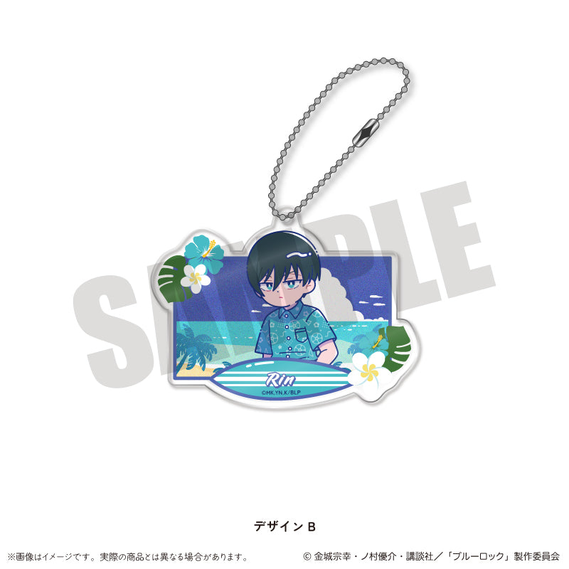 (Goods - Keychain) Blue Lock Acrylic Keychain Nyu~toro Vol.2 B Rin Itoshi