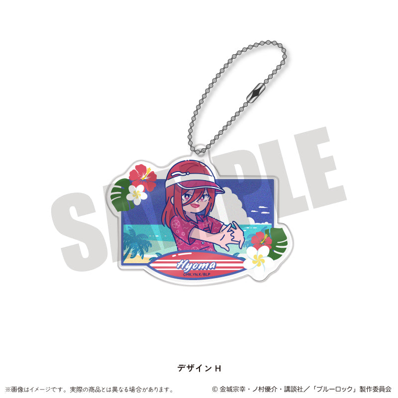 (Goods - Keychain) Blue Lock Acrylic Keychain Nyu~toro Vol.2 H Hyoma Chigiri