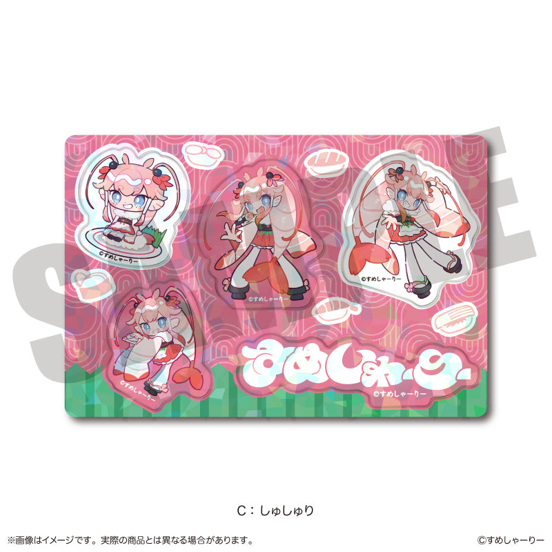 (Goods - Sticker) Sumesyari Holographic Sticker Sheet C Syusyuri