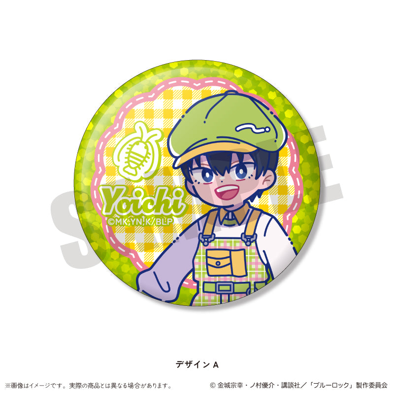 (1BOX=14)(Goods - Badge) Blue Lock Trading Holographic Button Badge Nyu~toro Vol.3 (14 Types Total)