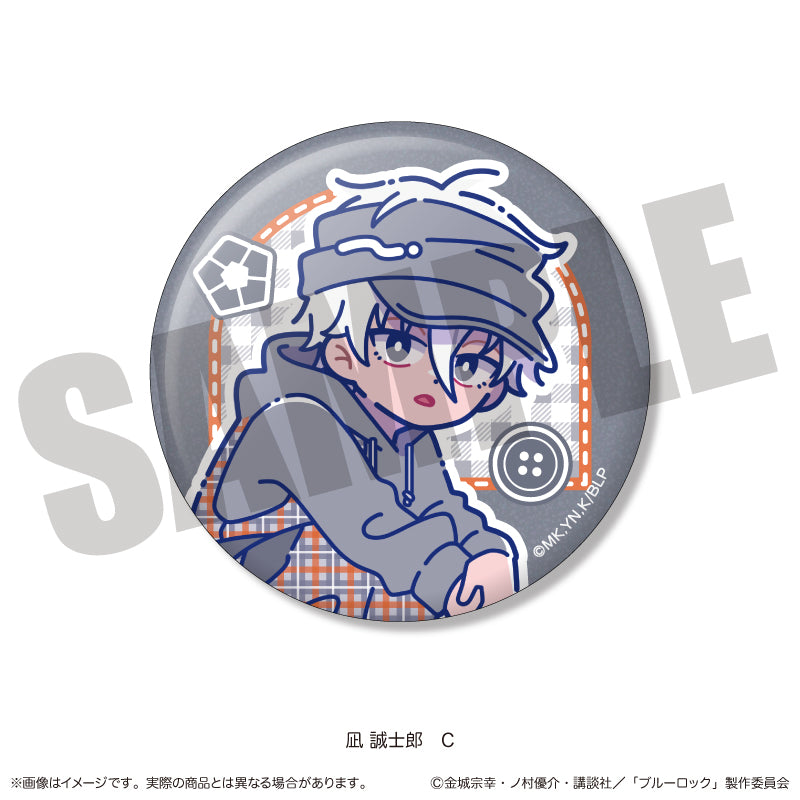 (Goods - Badge) Blue Lock Sparkling Button Badge Nyu~toro Seishiro Nagi Birthday C