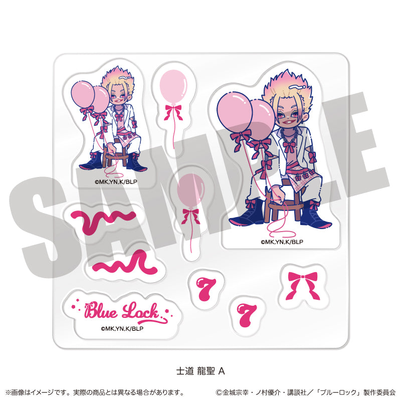 (Goods - Sticker) TV Anime Blue Lock Custom Sticker Sheet Nyu~toro Ryusei Shido Birthday A