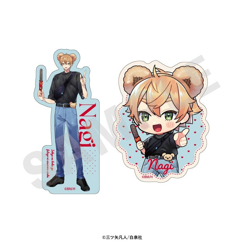(Goods - Sticker) Inkya na Boku ga Futago ni Aisareru Wake Sticker Set (Nagi)