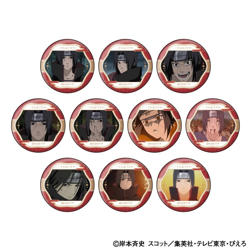 (1BOX=10)(Goods - Badge) NARUTO Shippuden Itachi Uchiha Face Colle Button Badge