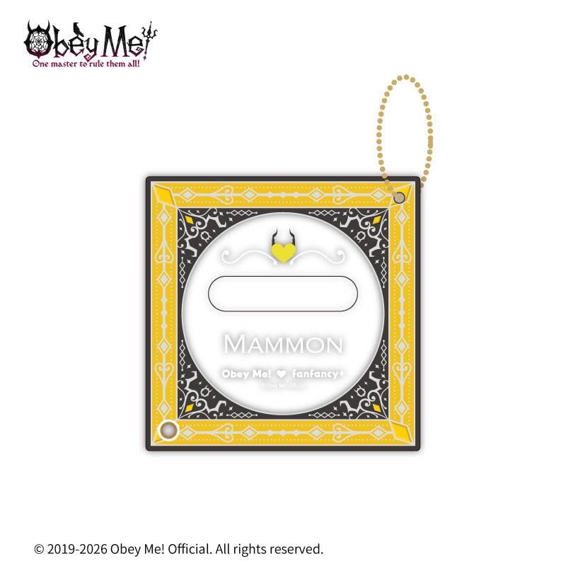 (Goods - Button Badge Cover) Obey Me! x fanfancy + Button Badge Acrylic Frame Mammon