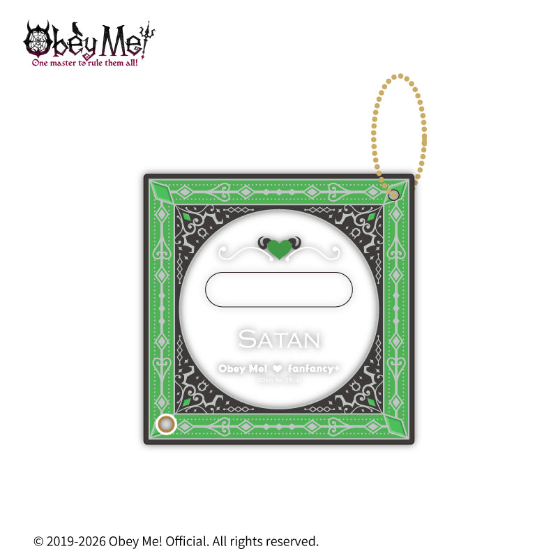(Goods - Button Badge Cover) Obey Me! x fanfancy + Button Badge Acrylic Frame Satan