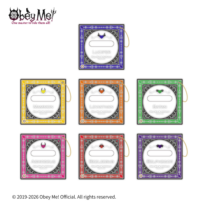 (Goods - Button Badge Cover) Obey Me! x fanfancy + Button Badge Acrylic Frame Satan