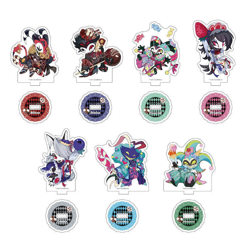 (1BOX=7)(Goods - Acrylic Stand) Helluva Boss Chibi Sweets Kimono Acrylic Stand mini