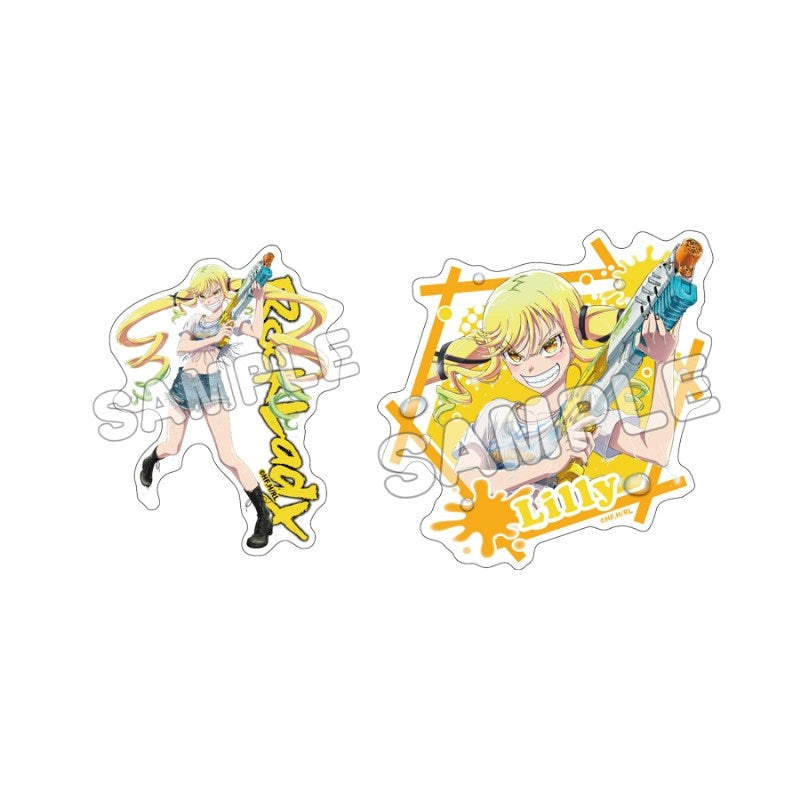 (Goods - Sticker) Rock Is a Lady's Modesty Holographic Die-cut Sticker Set Lilisa Suzunomiya