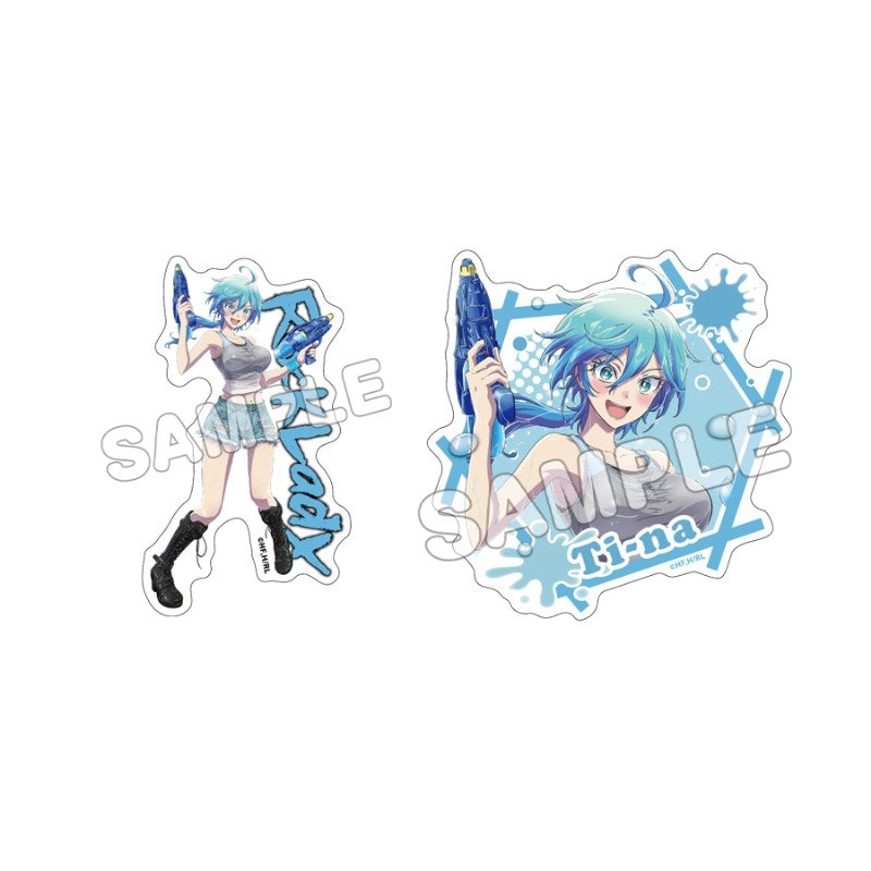 (Goods - Sticker) Rock Is a Lady's Modesty Holographic Die-cut Sticker Set Tina Isemi