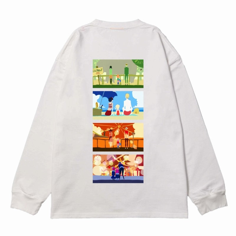 (Goods - Outerwear) SPY x FAMILY AMICIS Daily Family Life Sweatshirt White XL Size
