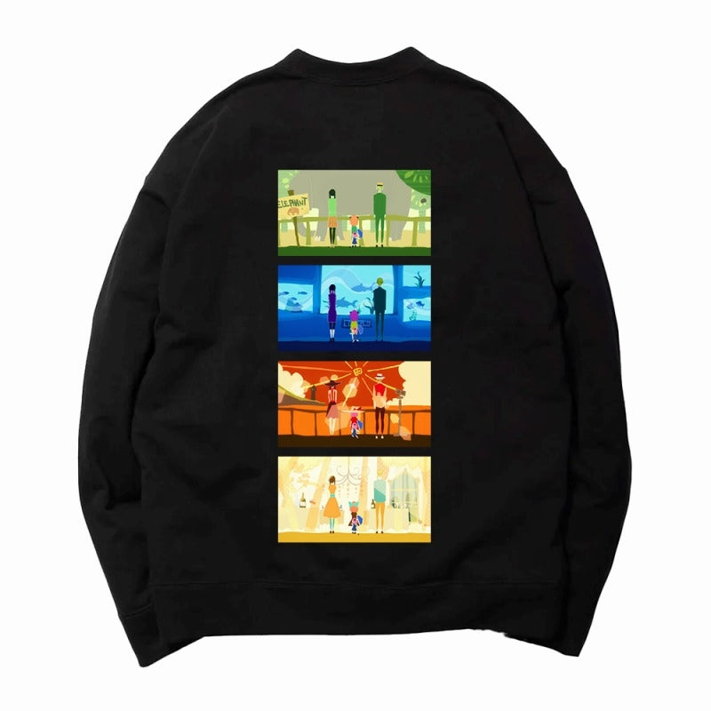 (Goods - Outerwear) SPY x FAMILY AMICIS Daily Family Life Sweatshirt Black M Size