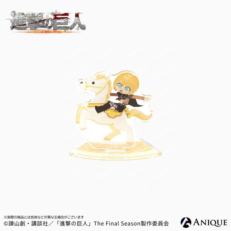 (1BOX=6)(Goods - Acrylic Stand) Attack on Titan Exclusive Chibi Art (Cavalry/Art by Hyogonosuke) Trading Acrylic Stand (6 Types Total)