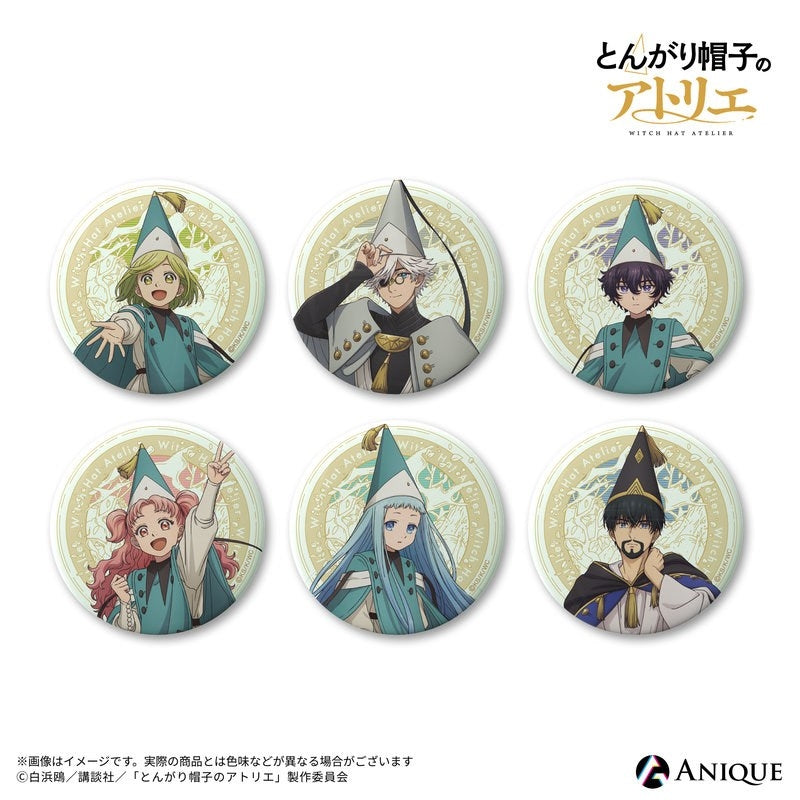 (1BOX=6)(Goods - Badge) Witch Hat Atelier Trading Glow in the Dark Button Badge (6 Types Total)