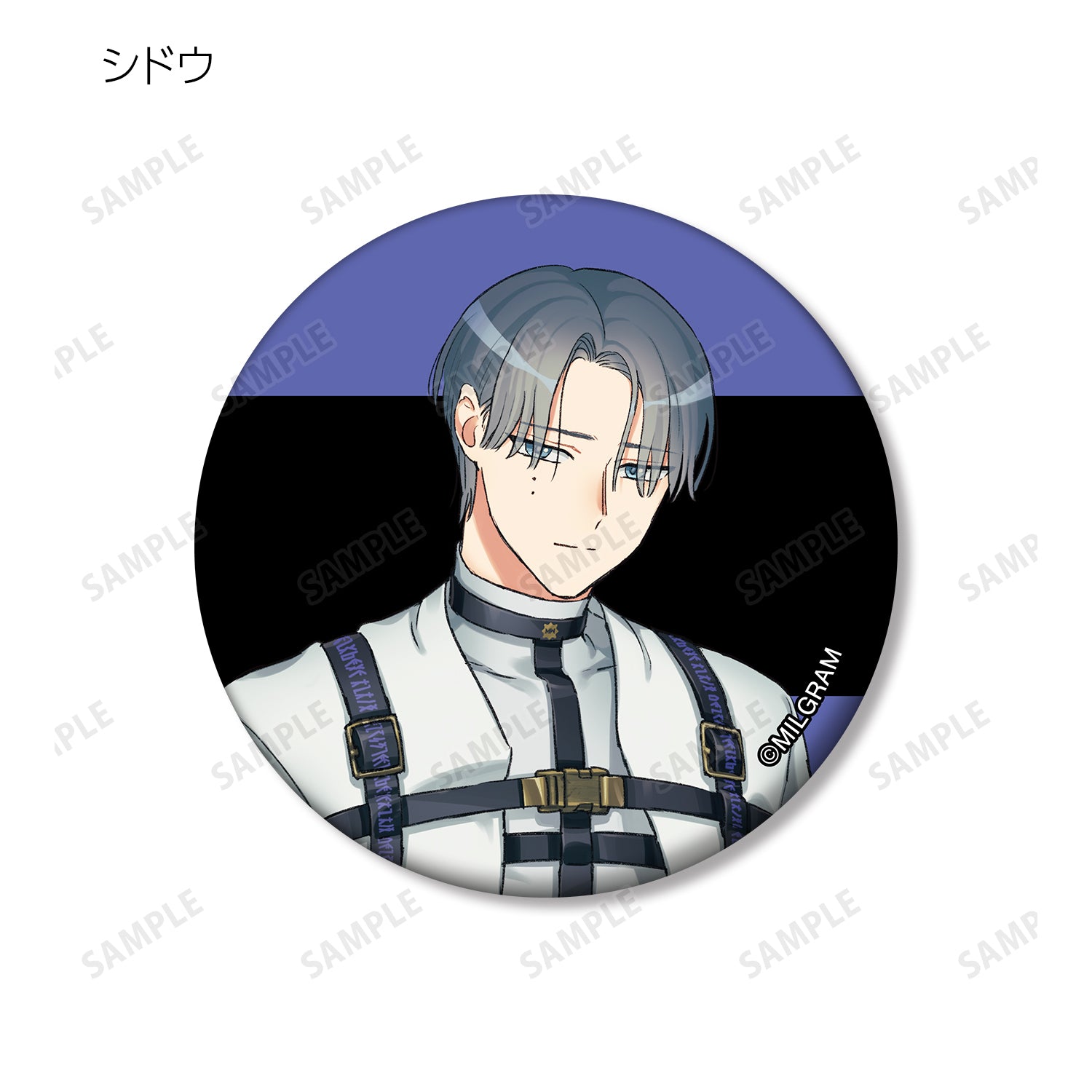 (1BOX=12)(Goods - Badge) MILGRAM Trading Matte Button Badge