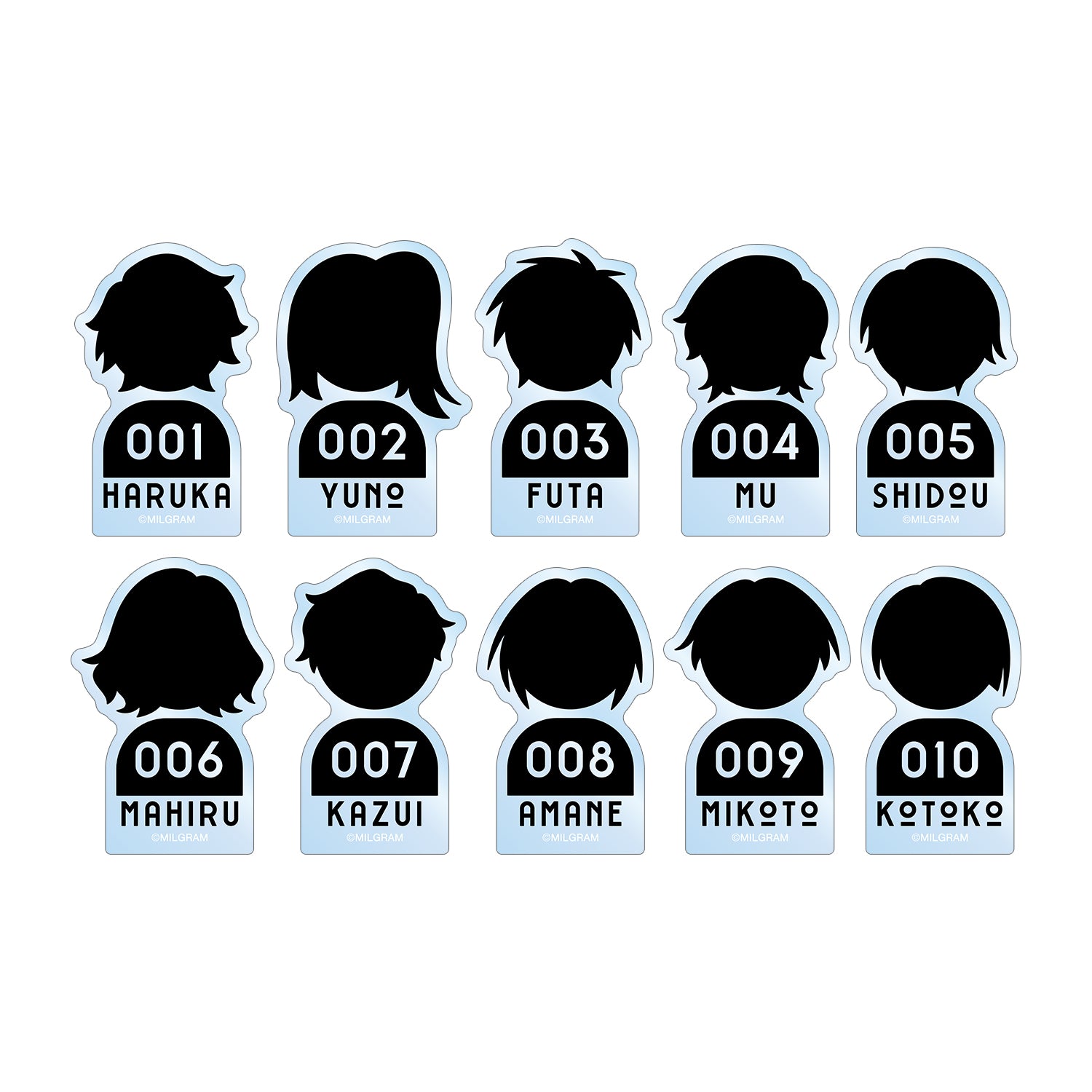 (1BOX=10)(Goods - Mascot) MILGRAM Trading Prisoner Icon Acrylic Mascot