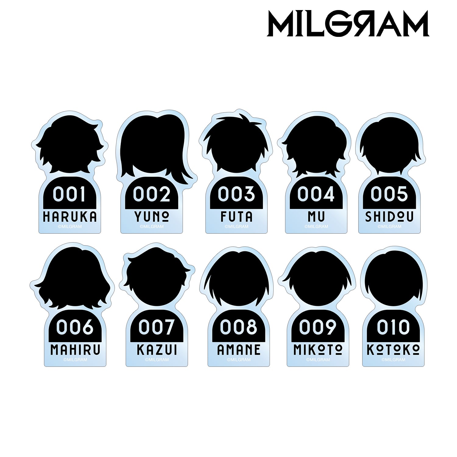 (1BOX=10)(Goods - Mascot) MILGRAM Trading Prisoner Icon Acrylic Mascot
