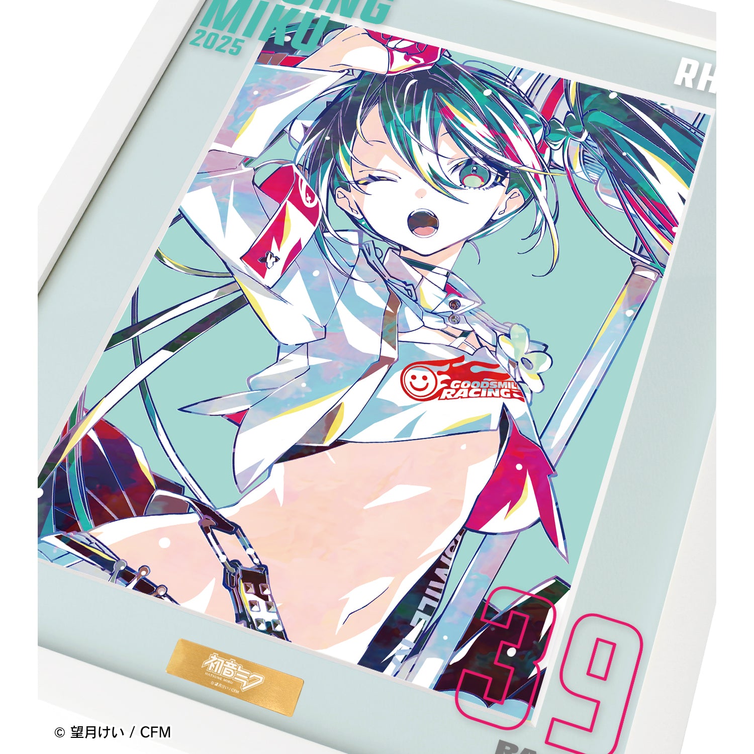 (Goods - Board) Hatsune Miku GT Project Racing Miku 2025Ver. Ani-Art Chara Fine Graph Overlay