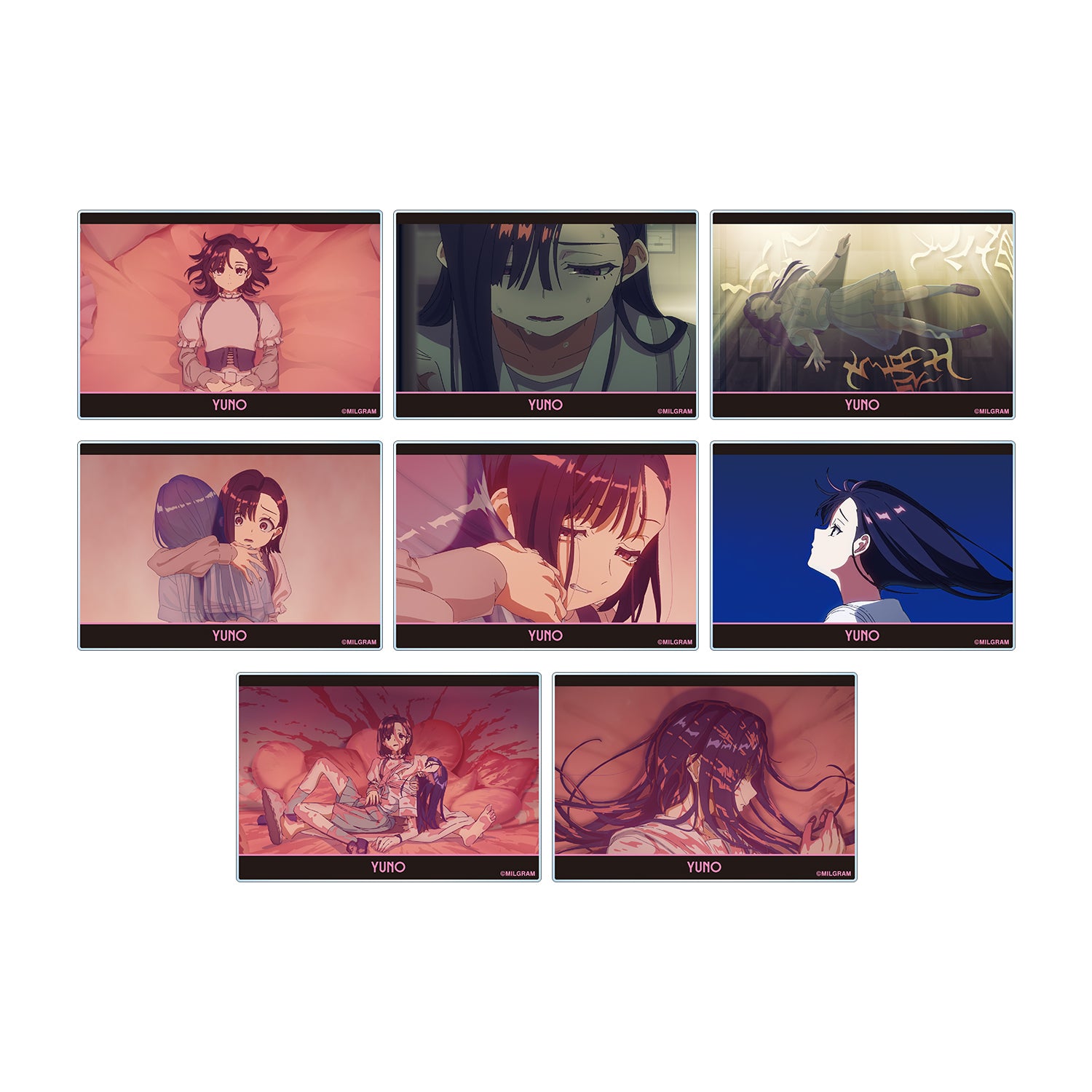 (1BOX=8)(Goods - Card) MILGRAM Trading Music Video Acrylic Card Yuno (Life)