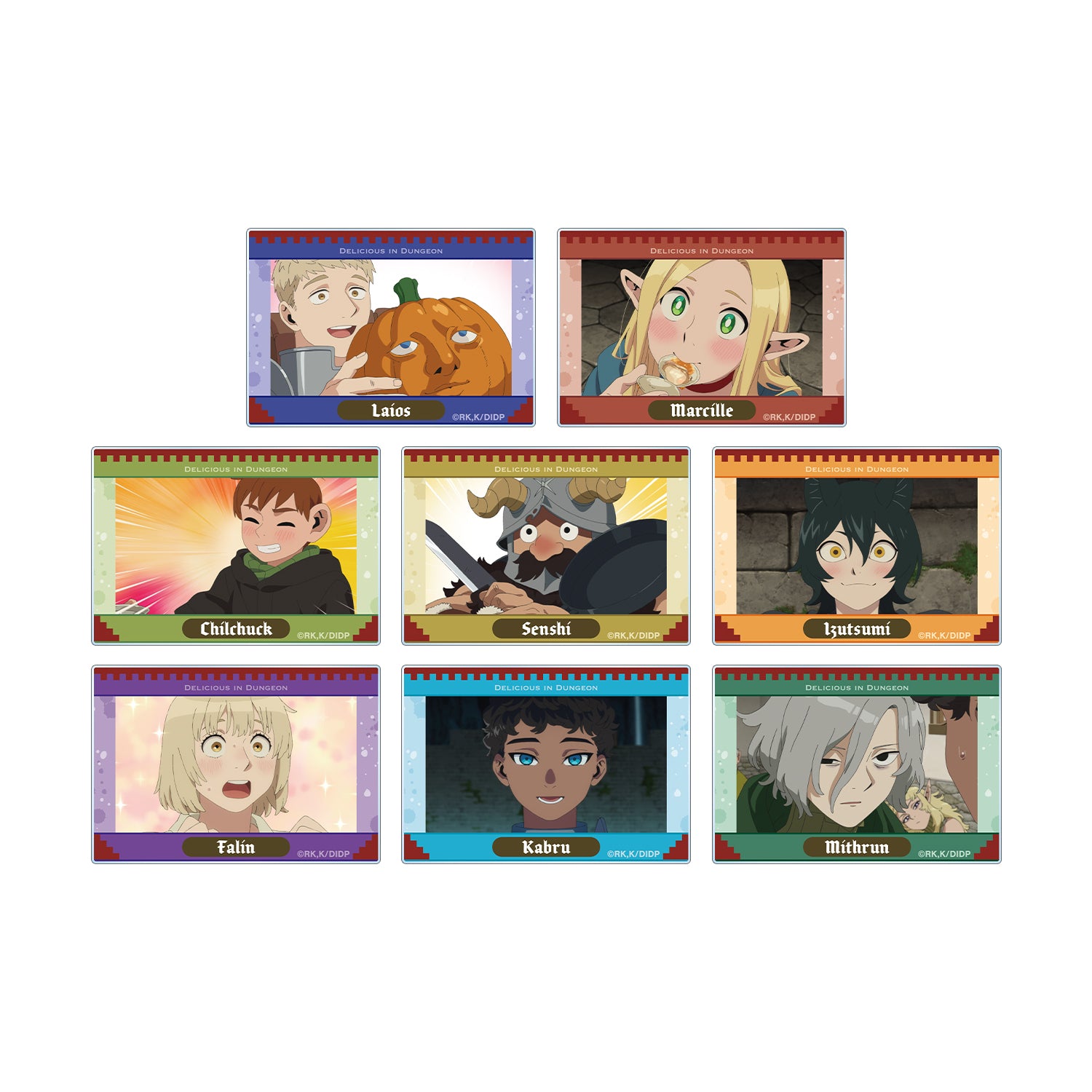(1BOX=8)(Goods - Card) TV Anime - Delicious in Dungeon Trading Anime Still Acrylic Card