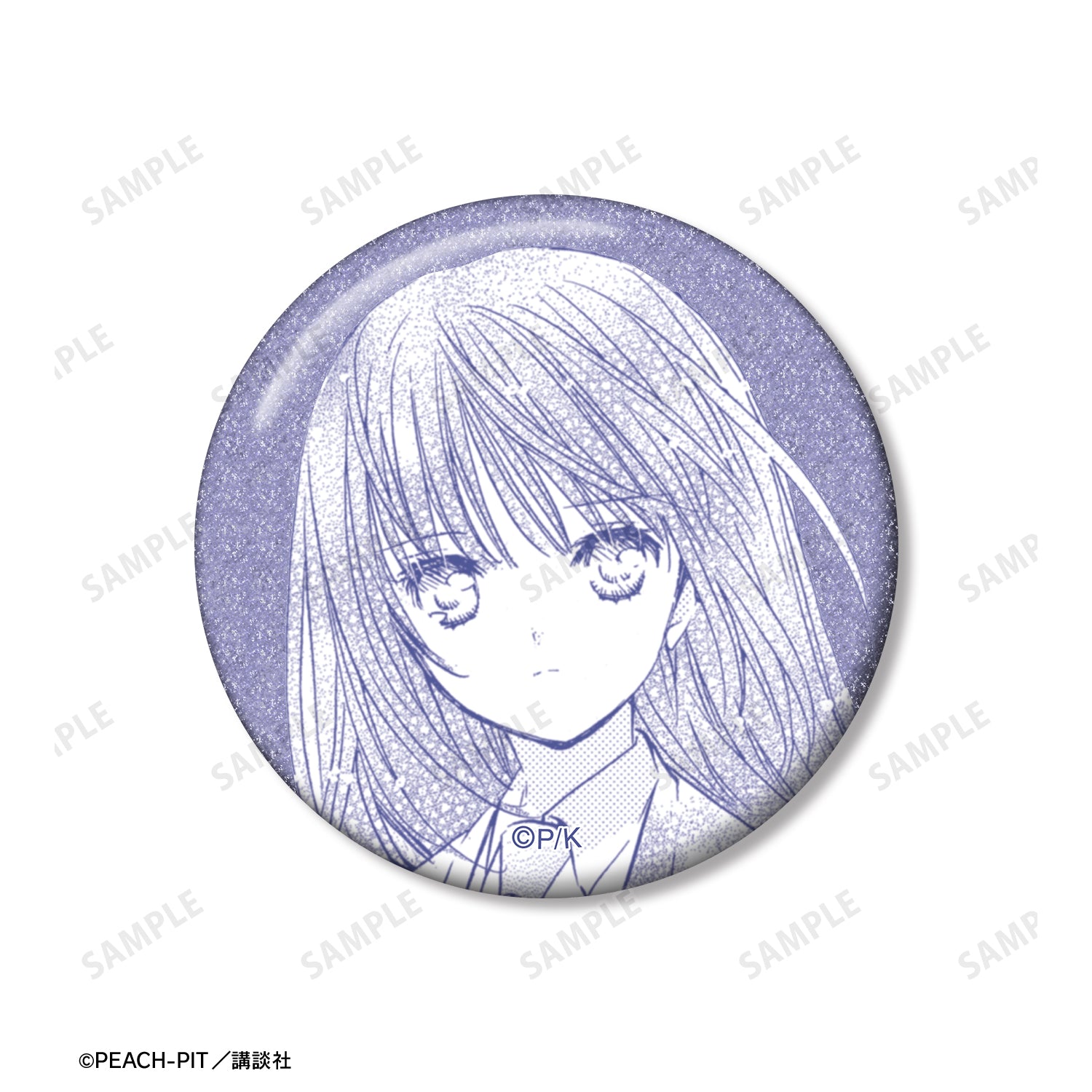 (Goods - Badge) Shugo Chara! Nagihiko Fujisaki Panel Glitter Button Badge Set of 3