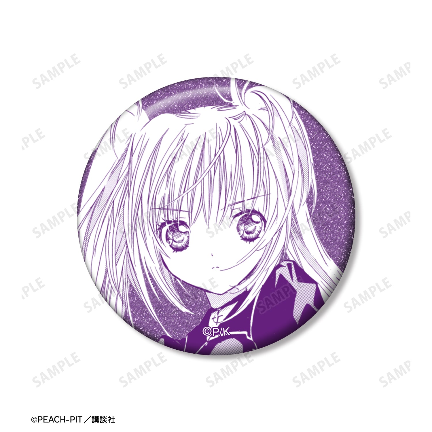 (Goods - Badge) Shugo Chara! Utau Hoshina Panel Glitter Button Badge Set of 3