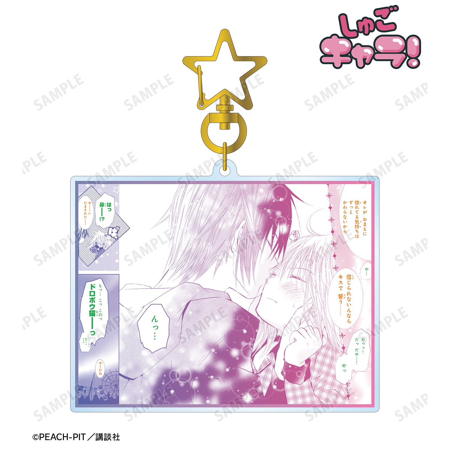 (Goods - Keychain) Shugo Chara! Amu Hinamori & Ikuto Tsukiyomi Panel BIG Acrylic Keychain Vol. 2
