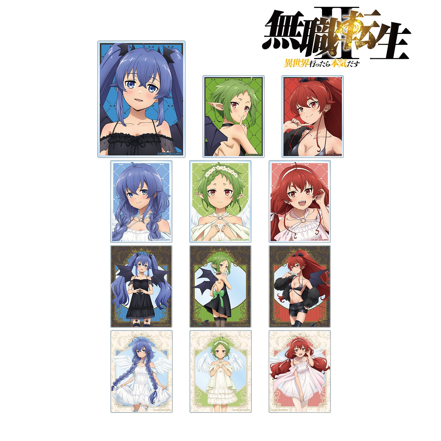 (1BOX=12)(Goods - Card) Mushoku Tensei: Jobless Reincarnation 2 feat. Exclusive Art (Devil and Angel ver.) Trading Acrylic Card