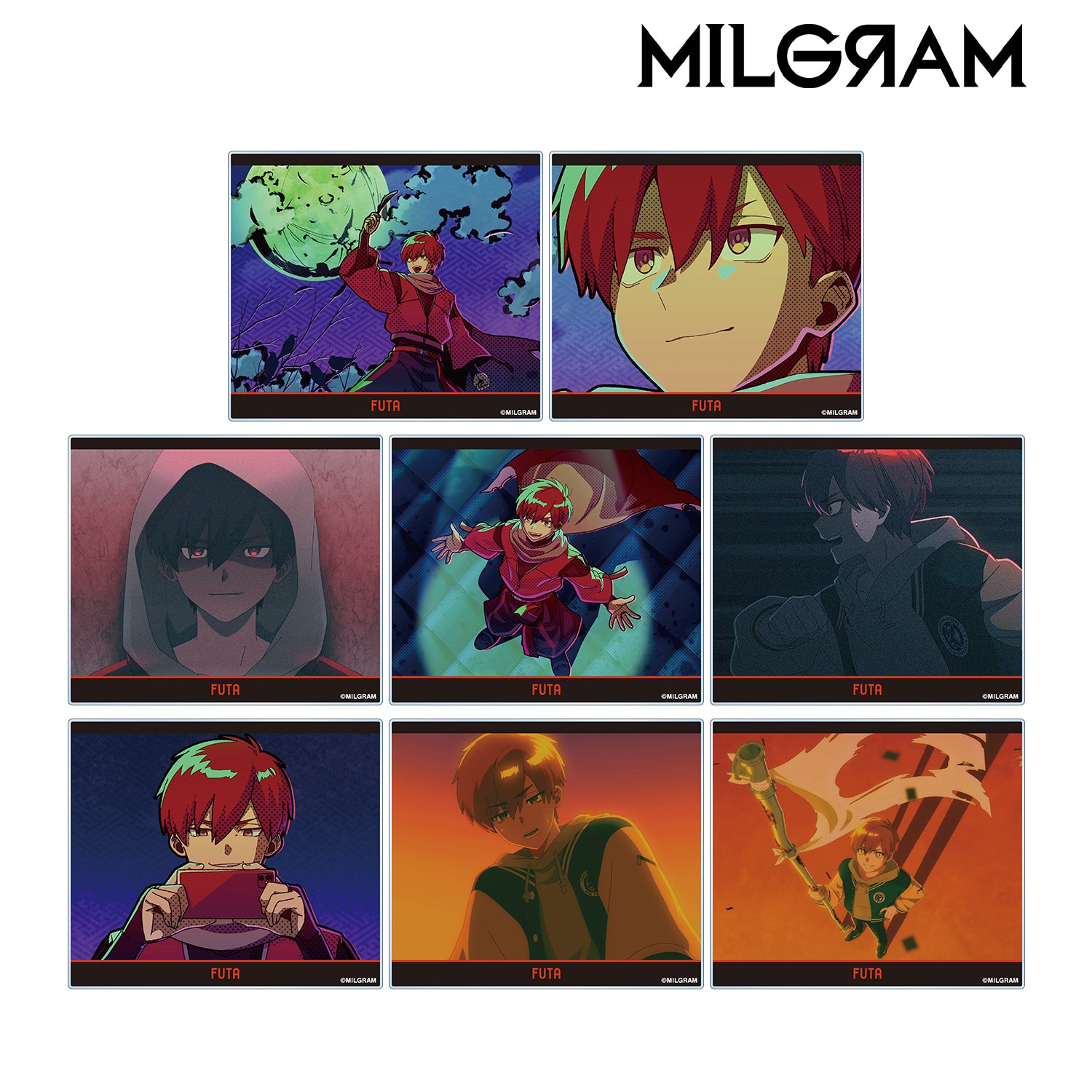 (1BOX=8)(Goods - Card) MILGRAM Trading Music Video Acrylic Card Fuuta The Appare March