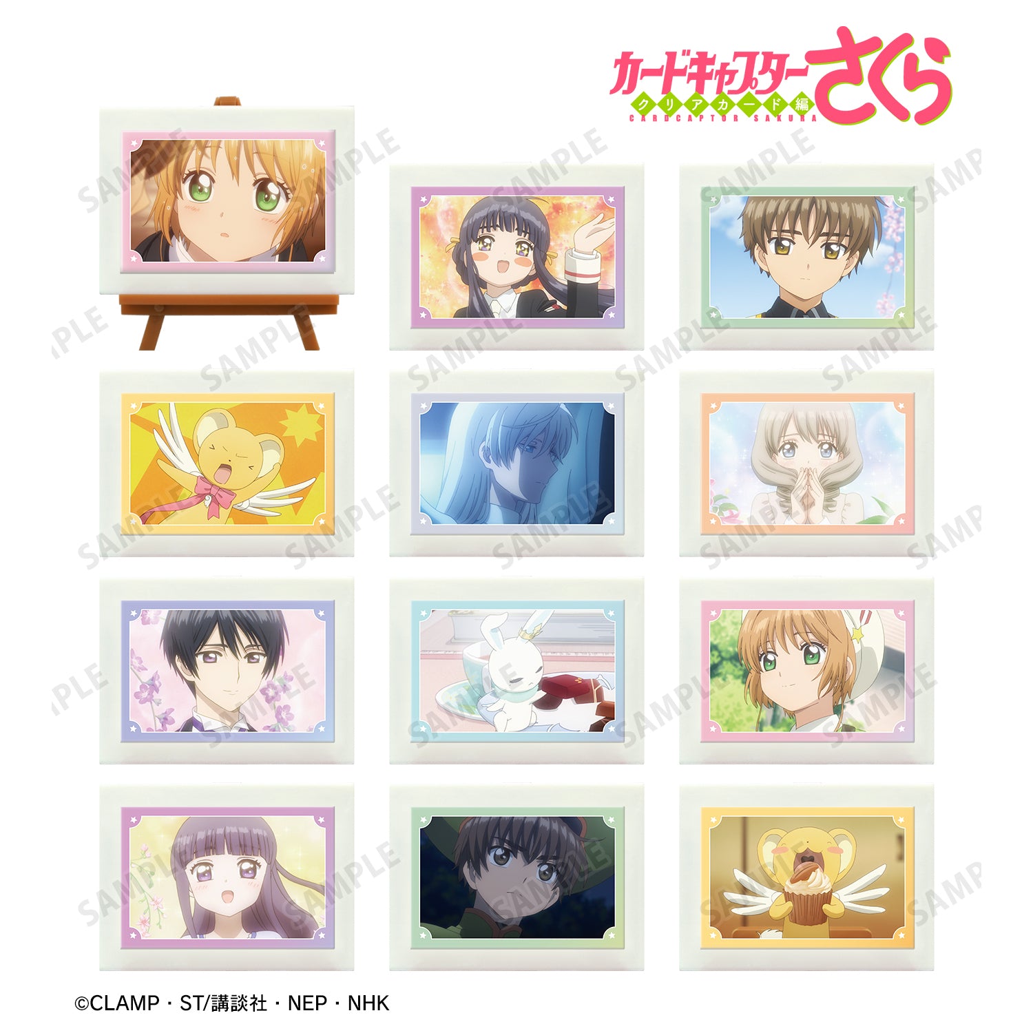 (1BOX=12)(Goods - Ornament) Cardcaptor Sakura: Clear Card Trading Anime Still Mini Art Frame