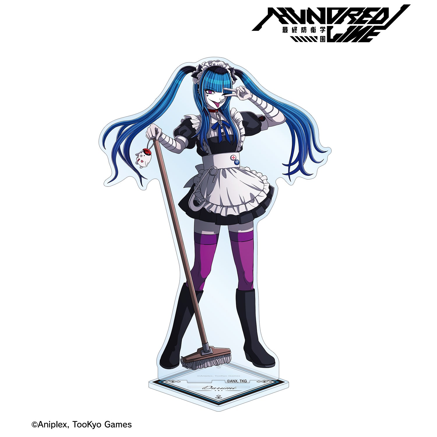 (Goods - Acrylic Stand) THE HUNDRED LINE - LAST DEFENSE ACADEMY Exclusive Art Darumi Amemiya Maid ver. Large Acrylic Stand