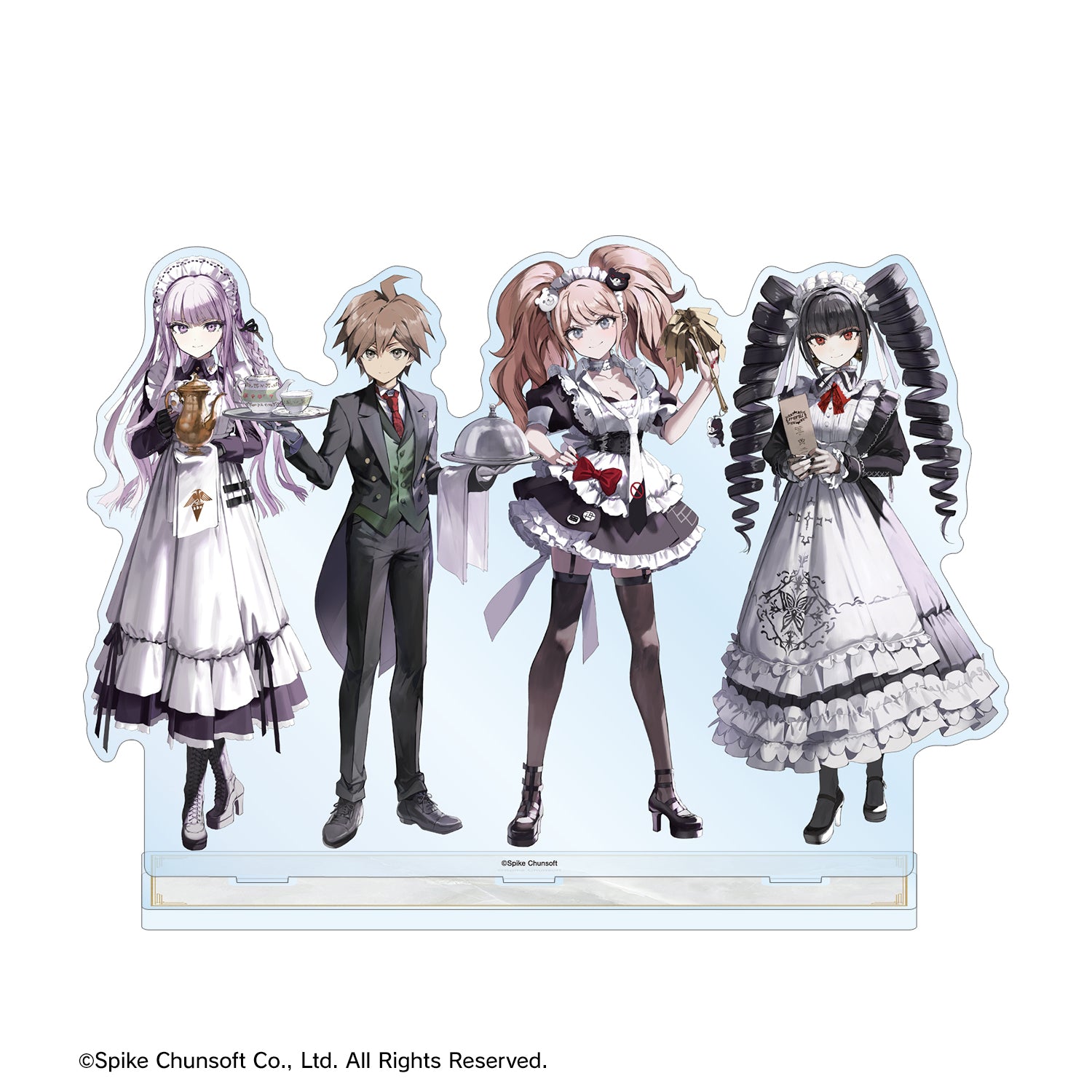 (Goods - Acrylic Stand) Danganronpa Series Art by Wata Makoto Naegi & Kyoko Kirigiri & Celestia Ludenberg & Junko Enoshima Maid & Butler ver. BIG Acrylic Stand