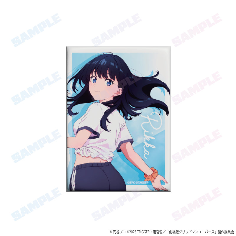 (Goods - Badge) GRIDMAN UNIVERSE Square Stand Button Badge feat. Exclusive Art P.E. Uniform Ver. Rikka Takarada