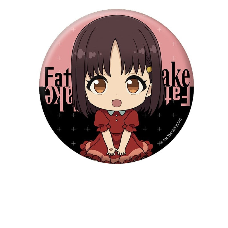 (Goods - Badge) Fate/strange Fake Petanko Button Badge Tsubaki Kuruoka