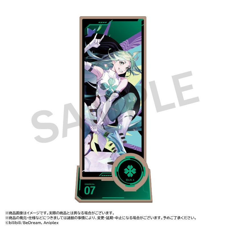 (Goods - Acrylic Stand) Anime TO BE HERO X Wooden Stand 7. Lucky Cyan