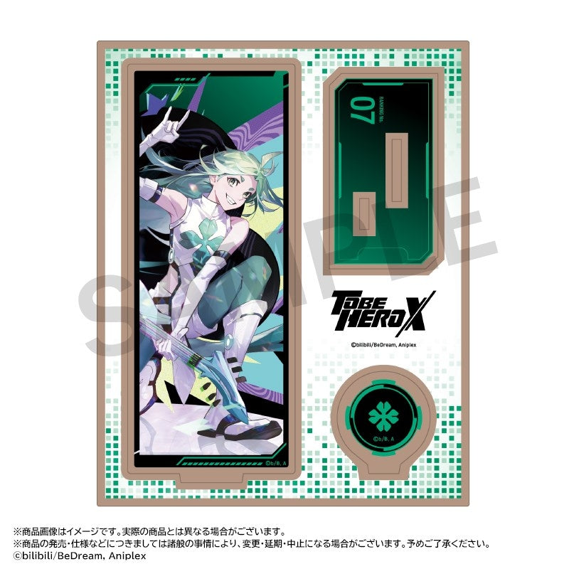 (Goods - Acrylic Stand) Anime TO BE HERO X Wooden Stand 7. Lucky Cyan