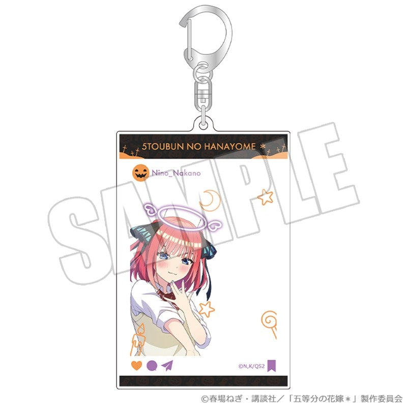 (Goods - Key Chain) The Quintessential Quintuplets* Doodle Style Acrylic Key Chain - Trick or Heart Nino