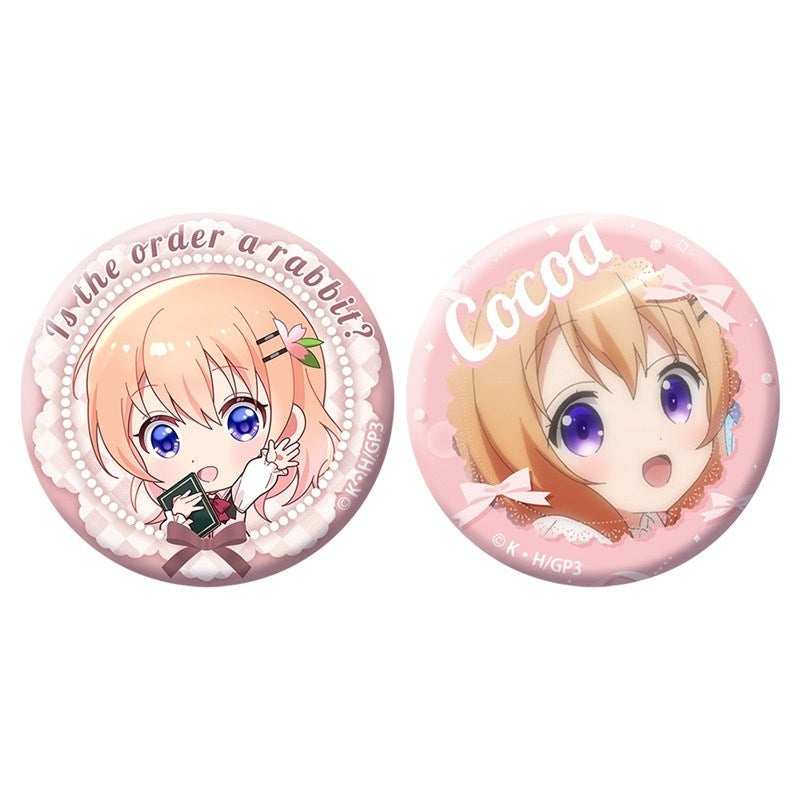 (Goods - Badge) Is the Order a Rabbit? - Cocoa Button Badge Set