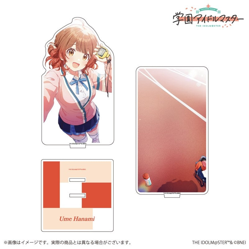 (Goods - Acrylic Stand) Gakuen iDOLM@STER Official Double Layered Acrylic Stand - The Rolling Riceball Ume Hanami