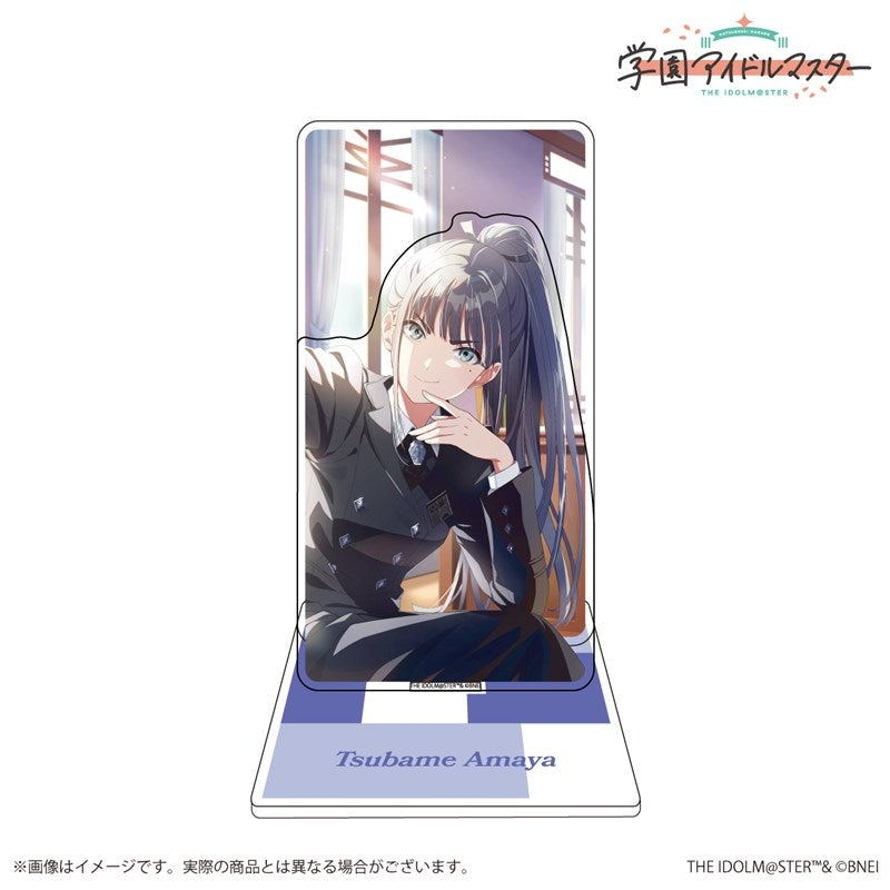 (Goods - Acrylic Stand) Gakuen iDOLM@STER Official Double Layered Acrylic Stand - Riron Busou Shite Tsubame Amaya