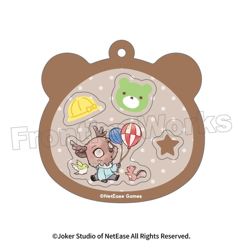 (Goods - Keychain) Identity V Kindergarten Shaka Shaka Shakeable Acrylic Keychain Gamekeeper