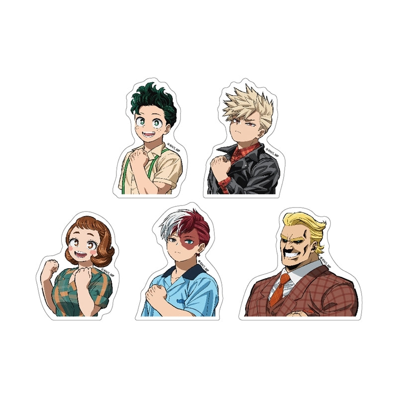 (1BOX=5)(Goods - Sticker) My Hero Academia Trading Die-cut Sticker American Retro Ver.5 Types Total