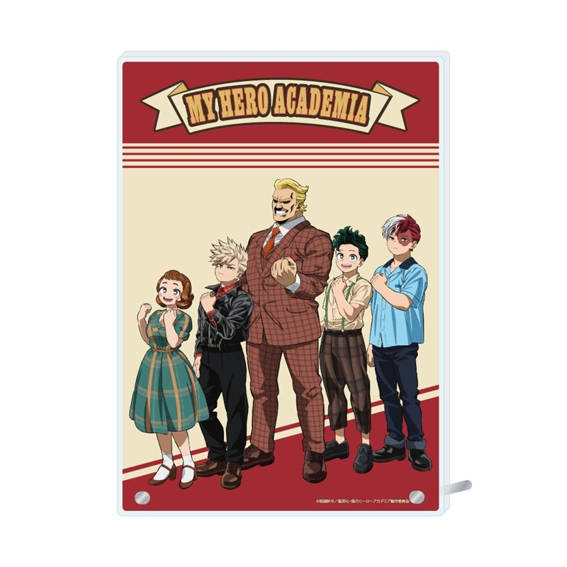 (Goods - Ornament) My Hero Academia Acrylic Plate American Retro Ver.