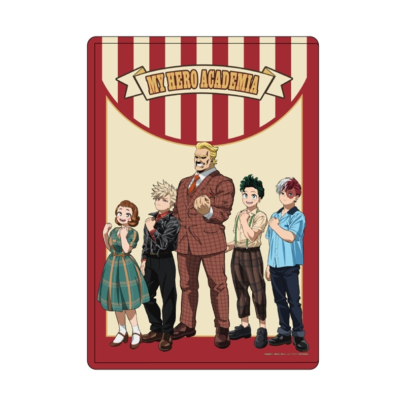 (Goods - Card Case) My Hero Academia Chara Clear Case American Retro Ver.