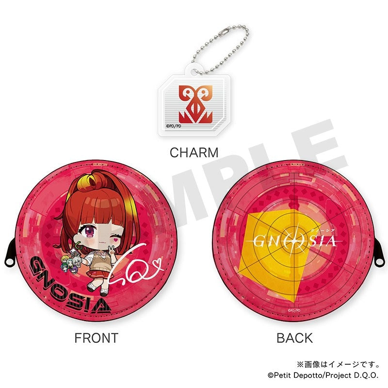 (Goods - Pouch) GNOSIA Mini Flat Pouch w/Acrylic Charm SQ