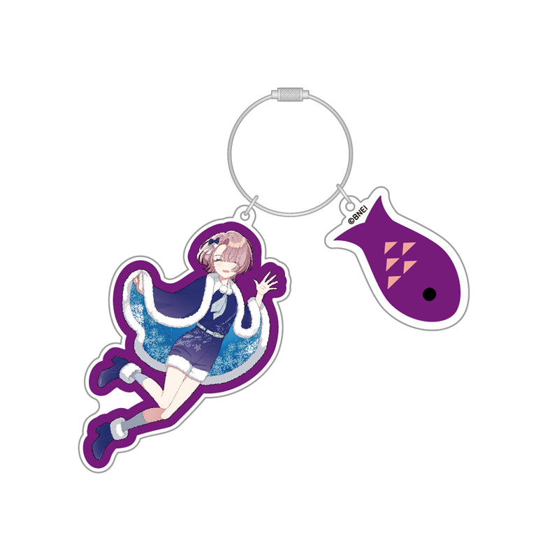 (Goods - Keychain) Gakuen iDOLM@STER Acrylic Keychain Mao Arimura Hatsuboshi Paradise ver.